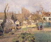 Camille Pissarro Kitchen garden at L-Hermitage,Pontoise jardin potager a L-Hermitage,Pontoise china oil painting reproduction